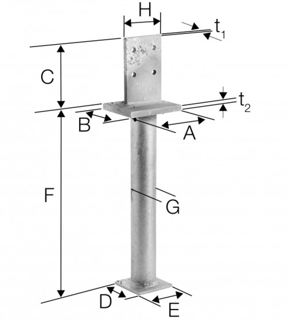 Stützenfüße PIS70G-B